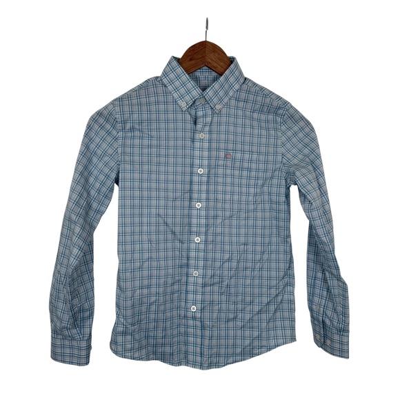 Southern Tide Kids Intercoastal Plaid Button Down Shirt Long Sleeve Size M 8-10 - Picture 2 of 11
